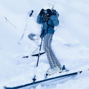Obermeyer Bond Softshell Black Printed Ski Pants